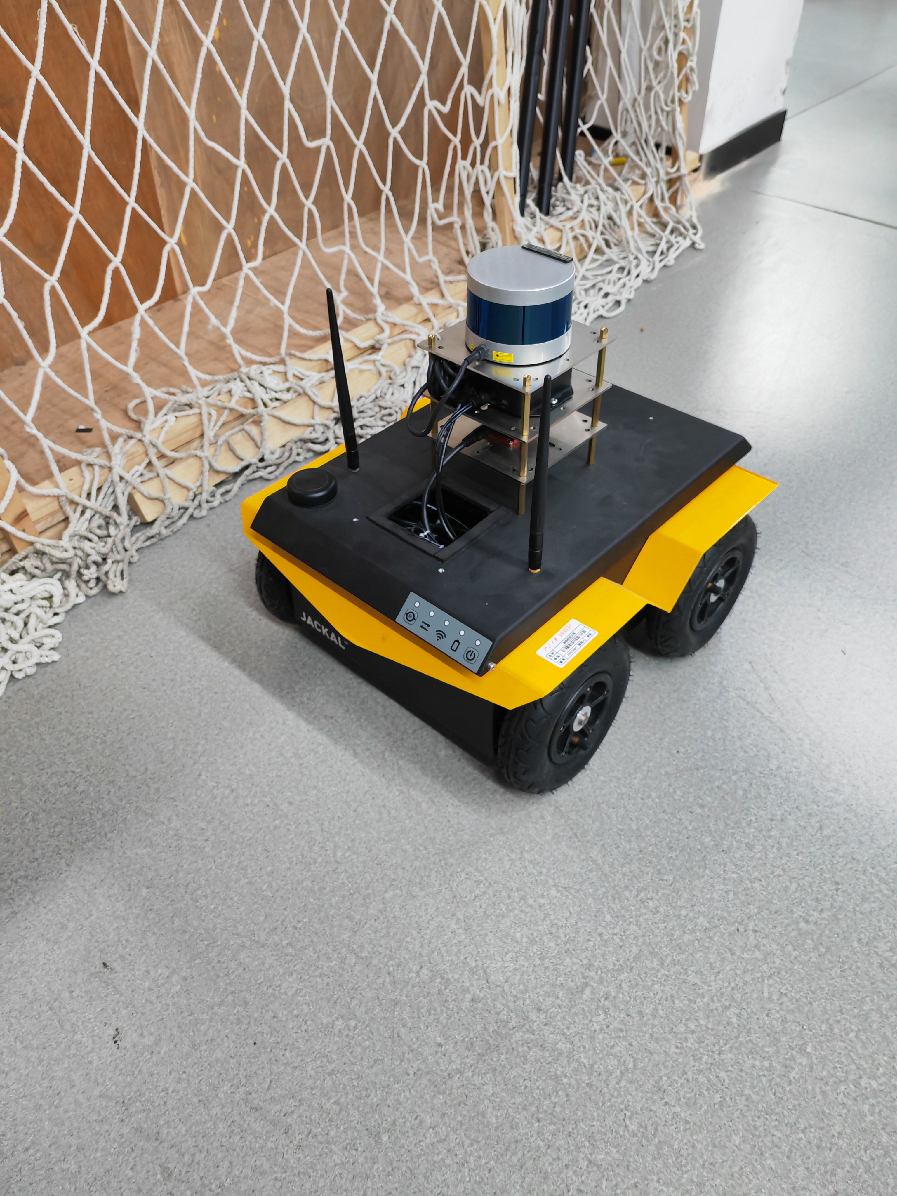 Jackal UGV platform with Velodyne VLP-16 LiDAR
